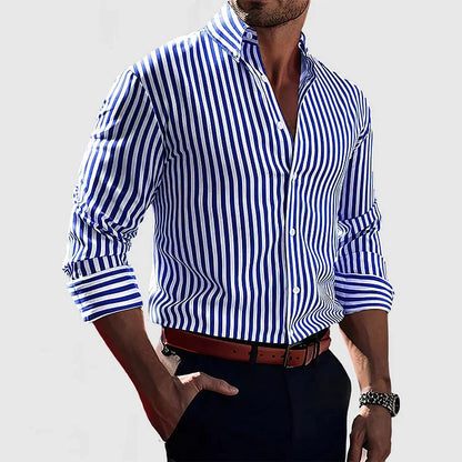 Classic Patterned Mens Dress Shirt - Pexav