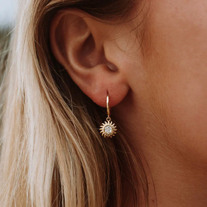 Fashionable Women's Sun Drop Earrings - Pexav