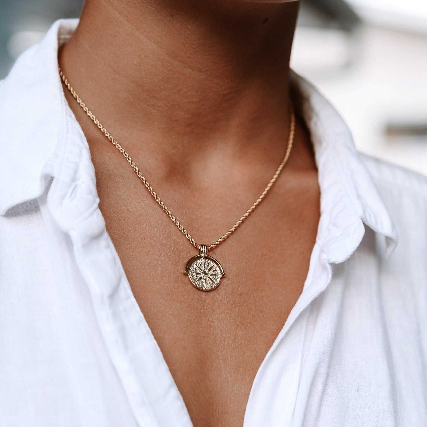 Beautiful Solar Drop Necklace Aurora - Pexav