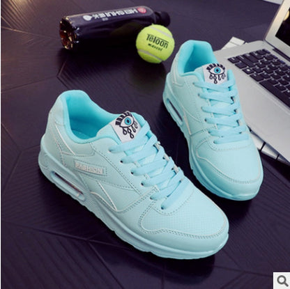 Fashionable Synthetic Leather Women's Trainers - Pexav