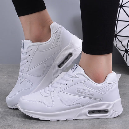 Stylish Vegan Leather Women's Sneakers - Valencia-White-3.0-Nora Luxe