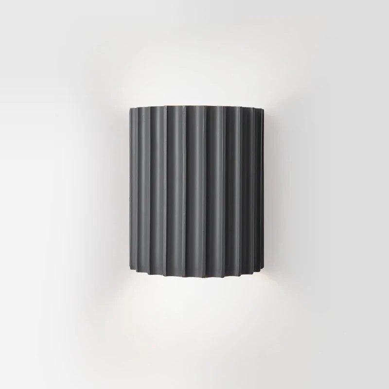Stylish wall lamps made of synthetic resin - LumiResin-Gray-Warm white-Nora Luxe