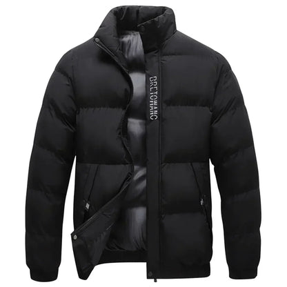Stylish Warm Men's Winter Coat - Arvid-Black-S-Nora Luxe