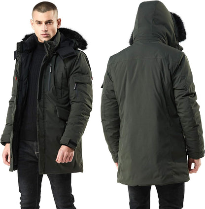 Stylish Warm Winter Coat - Jacky-Green-S-Nora Luxe
