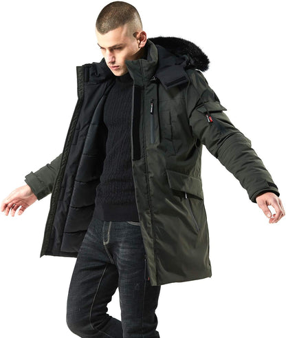 Stylish Warm Winter Coat - Jacky-Green-S-Nora Luxe