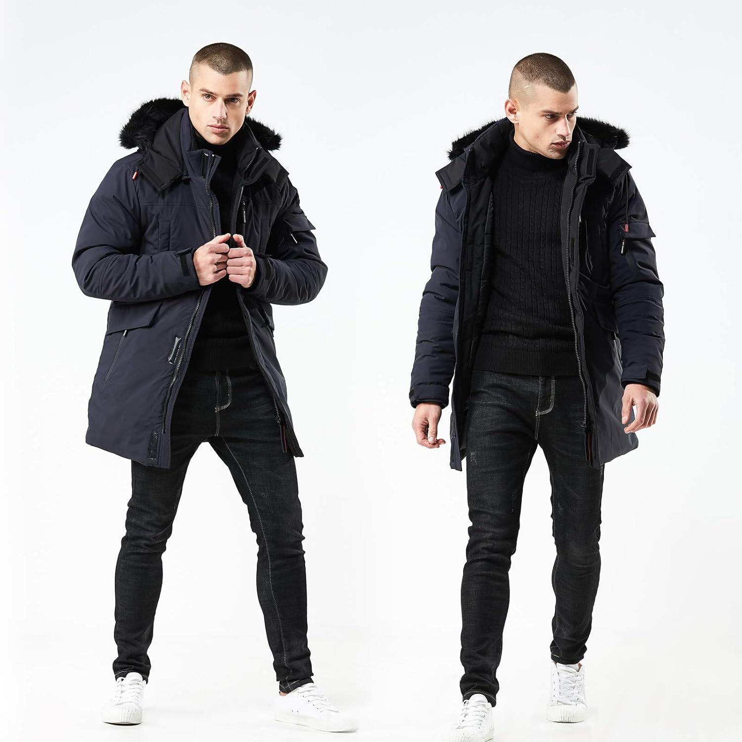 Stylish Warm Winter Coat - Jacky-Green-S-Nora Luxe