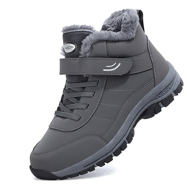 Stylish Waterproof Winter Sneakers - Avery-Gray-3.0-Nora Luxe