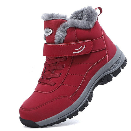 Stylish Waterproof Winter Sneakers - Avery-Red-3.0-Nora Luxe