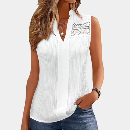 Elegant Ladies White Blouse Romy - Pexav
