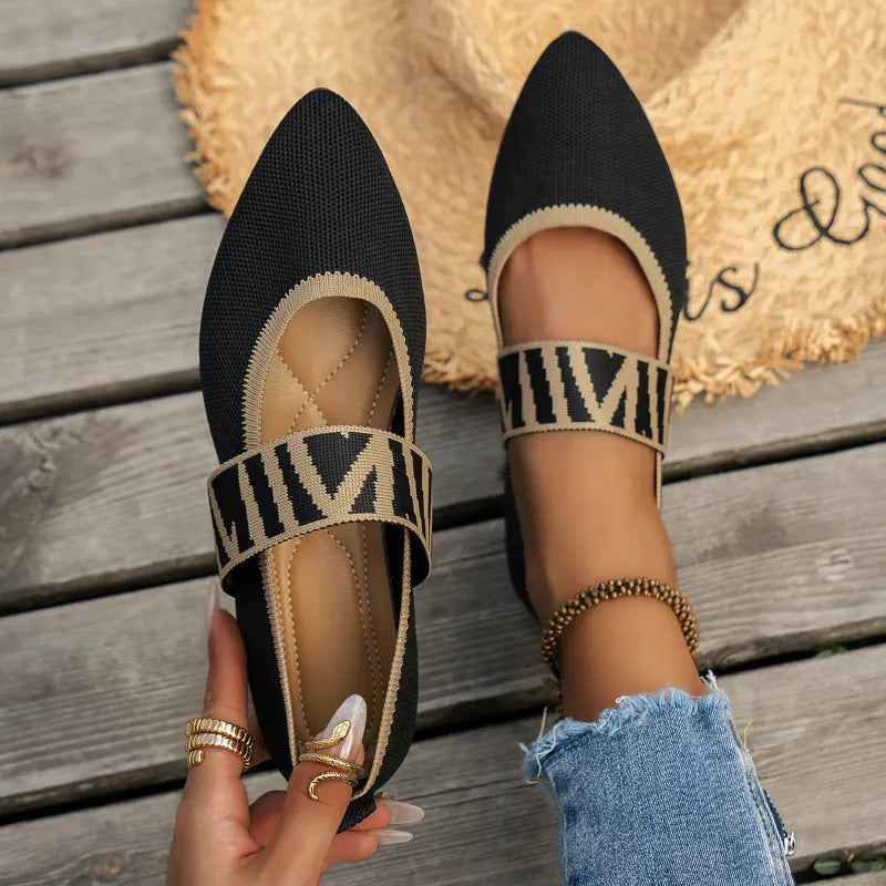 Stylish women's summer shoes with a pointed toe - Lina-4-Beige-Nora Luxe