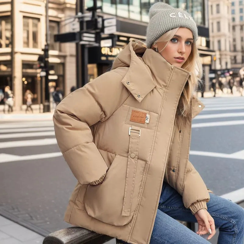 Warm Women's Parka Coat Mariette - Pexav