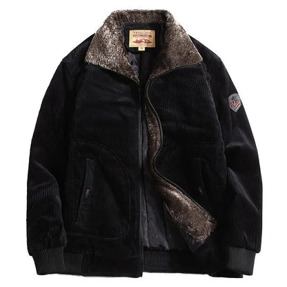 Casual Fit Fur Trim Bomber Jacket