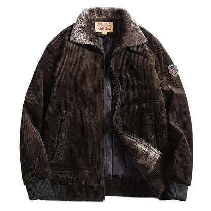 Casual Fit Fur Trim Bomber Jacket