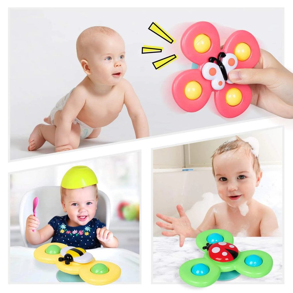 Suction Cup Spinner Toy Set of 3 - SpinFun-Nora Luxe