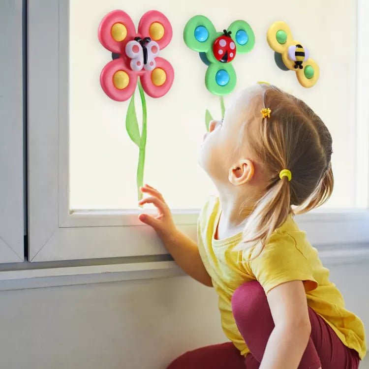 Suction Cup Spinner Toy Set of 3 - SpinFun-Nora Luxe