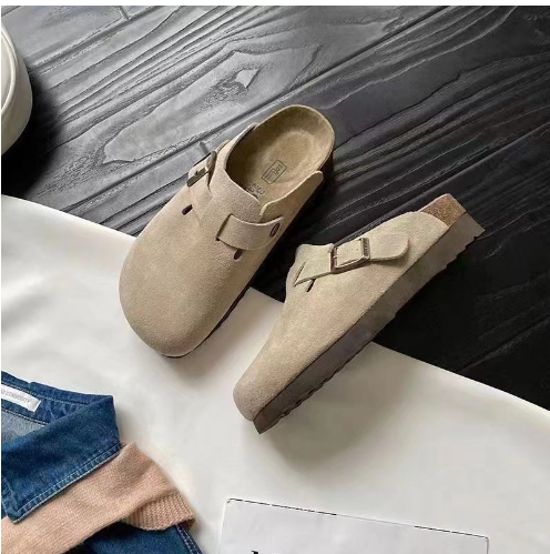 Suede Adjustable Buckle Slip-On Shoes - Summit-Yellow-2.5-Nora Luxe