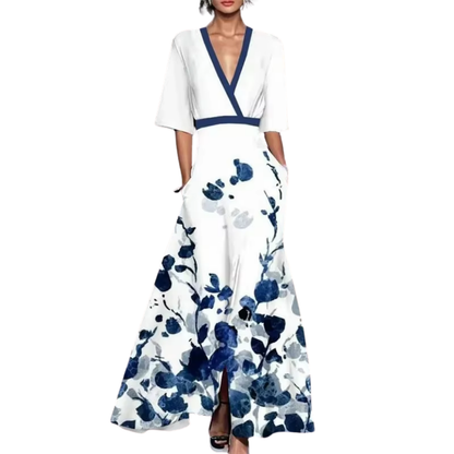 Elegant Women's Dress with Belt - Pexav