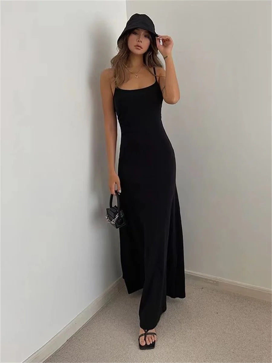 Summer dress with spaghetti straps and airy fit - Sofie-Red-XS-State of Style
