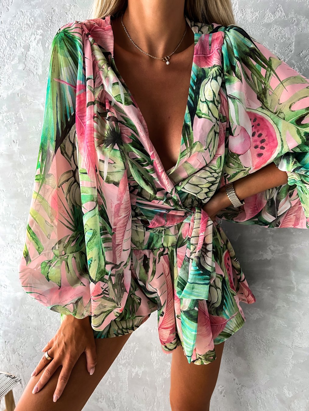 Summer jumpsuit - Luna-Green-XS-Nora Luxe