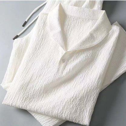 Summer Linen Set for Men - Arion-White-S-Nora Luxe