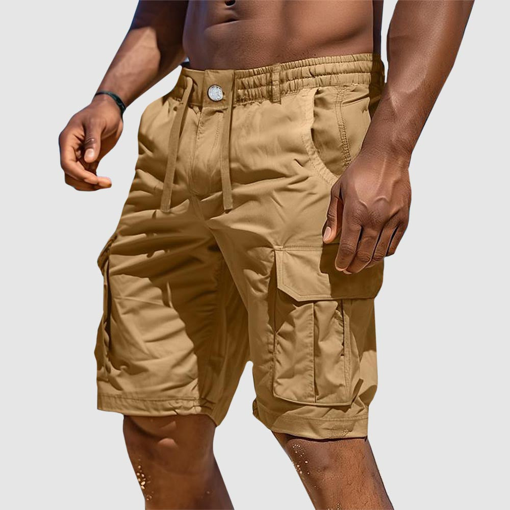 Lightweight Cotton Mens Cargo Shorts - Pexav