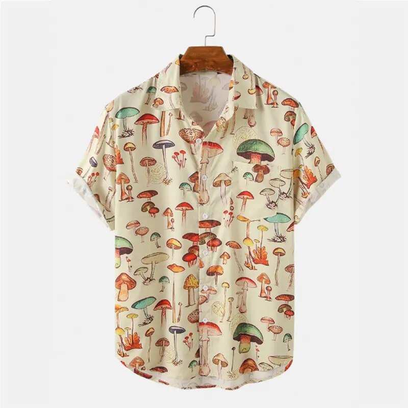 Fun Graphic Print Mens Summer Shirt - Pexav