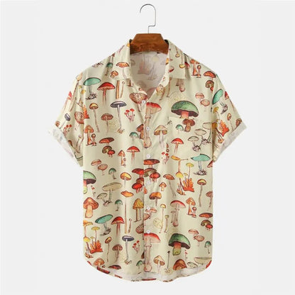Fun Graphic Print Mens Summer Shirt - Pexav