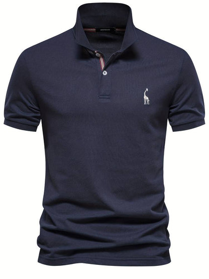 Summer Polo Shirt Men | Breathable & Comfortable – Joris (1+1 FREE)-Dark blue-S-Nora Luxe