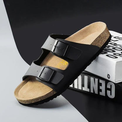 Summer sandals for Men - Solaro-Black-7-The Livary