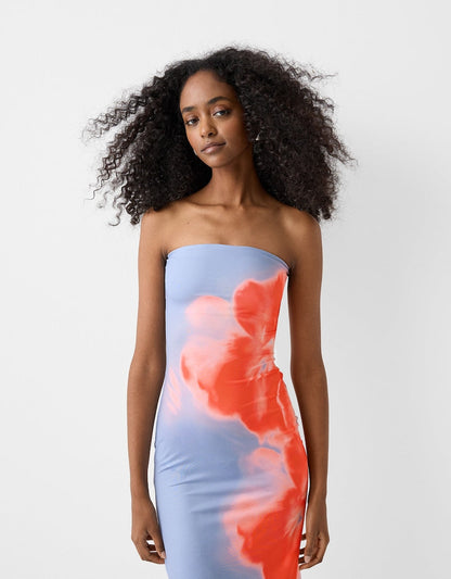Summer Strapless Maxi Dress – Alina-S-The Livary