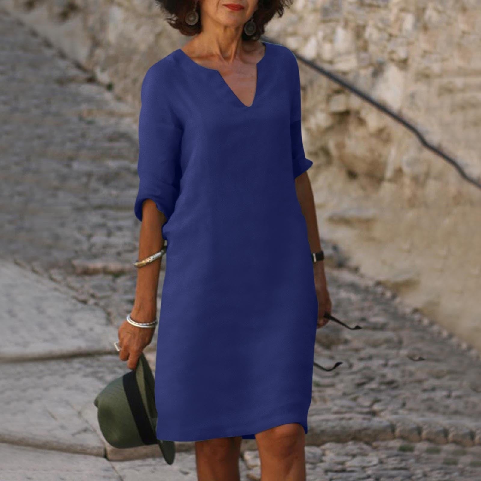 Summer Stylish Dress - Luna-Dark blue-S-Nora Luxe