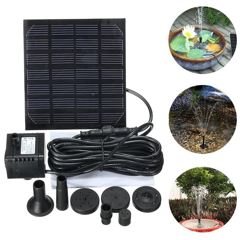 Solar Powered Water Fountain for Pond - Pexav