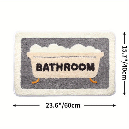 Super Absorbent Anti-Slip Mat for Bathroom and Toilet - Milo-Bath-15.75 x 23.62 inches-Nora Luxe