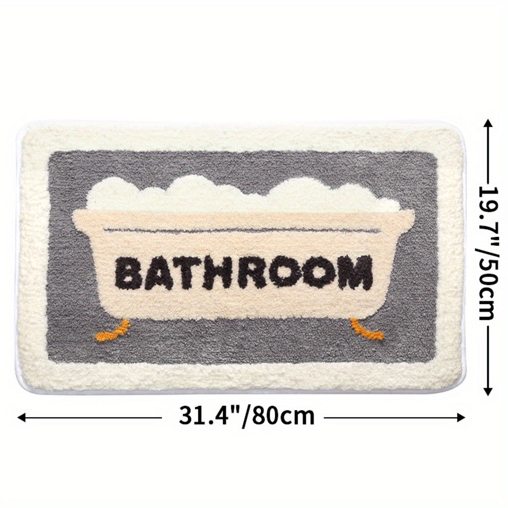 Super Absorbent Anti-Slip Mat for Bathroom and Toilet - Milo-Bath-15.75 x 23.62 inches-Nora Luxe