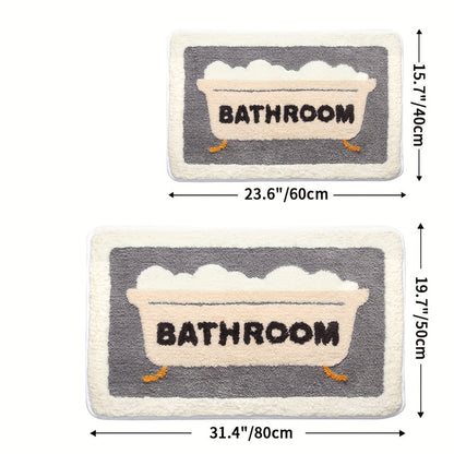 Super Absorbent Anti-Slip Mat for Bathroom and Toilet - Milo-Bath-15.75 x 23.62 inches-Nora Luxe