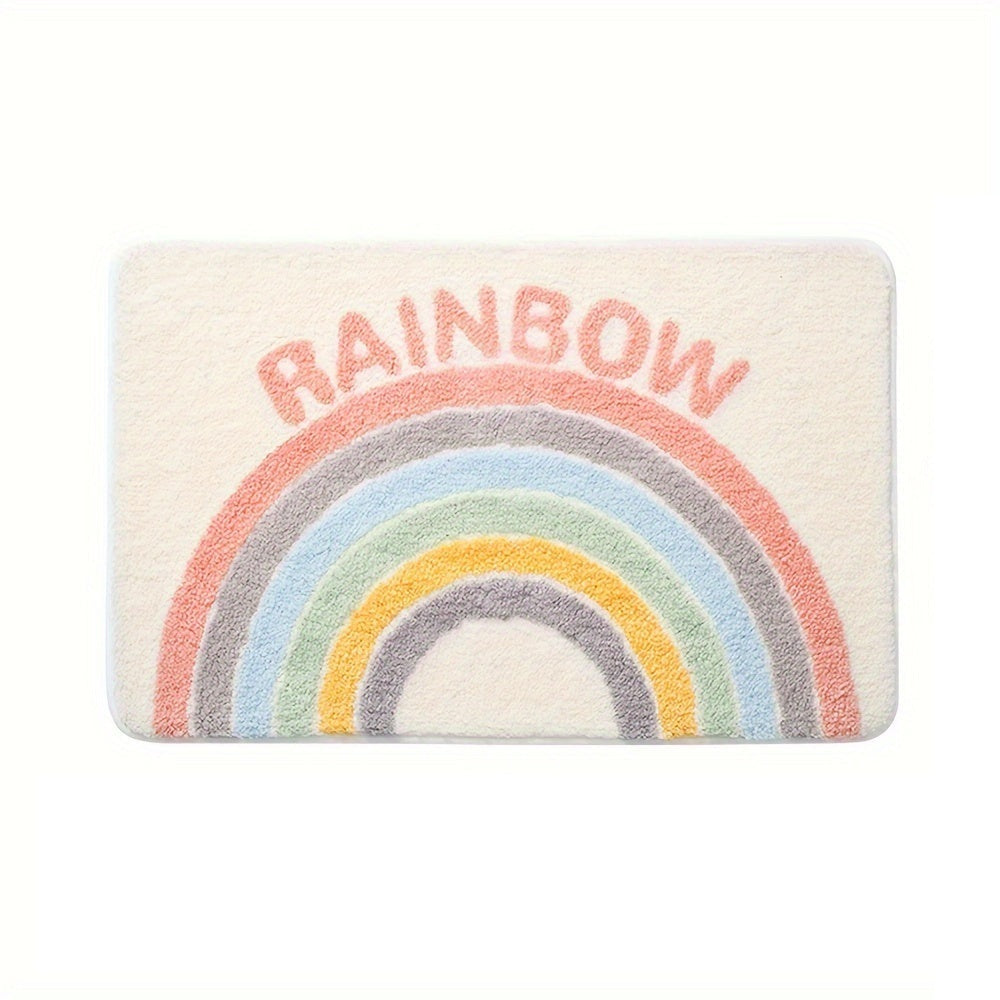 Super Absorbent Anti-Slip Mat for Bathroom and Toilet - Milo-Rainbow-15.75 x 23.62 inches-Nora Luxe