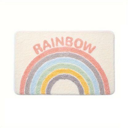 Super Absorbent Anti-Slip Mat for Bathroom and Toilet - Milo-Rainbow-15.75 x 23.62 inches-Nora Luxe