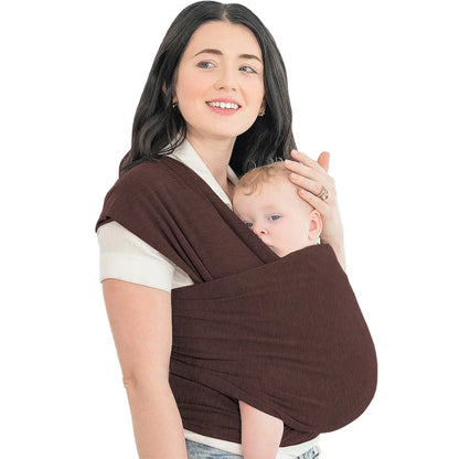 Supportive Baby Carrier - CuddleWrap-Brown-Nora Luxe
