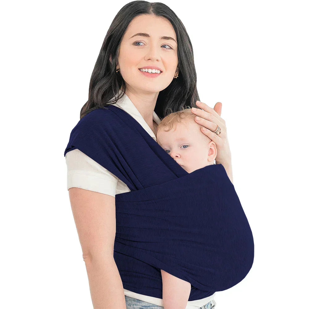 Supportive Baby Carrier - CuddleWrap-Dark Blue-Nora Luxe