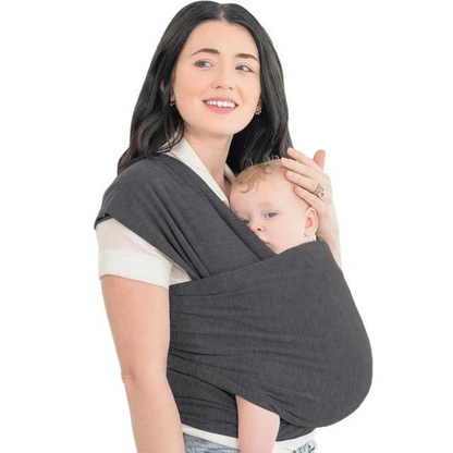 Supportive Baby Carrier - CuddleWrap-Gray-Nora Luxe