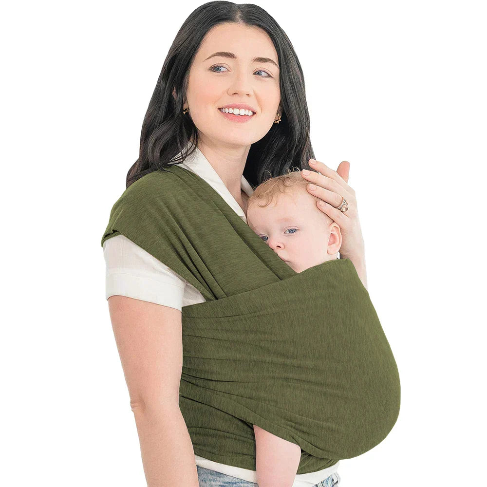 Supportive Baby Carrier - CuddleWrap-Green-Nora Luxe