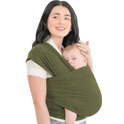 Supportive Baby Carrier - CuddleWrap-Green-Nora Luxe