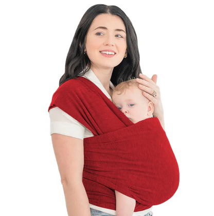 Supportive Baby Carrier - CuddleWrap-Red-Nora Luxe