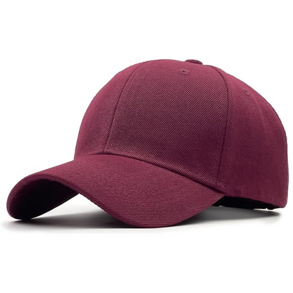 Sustainable Adjustable Performance Baseball Cap - Simon-Burgundy-Nora Luxe