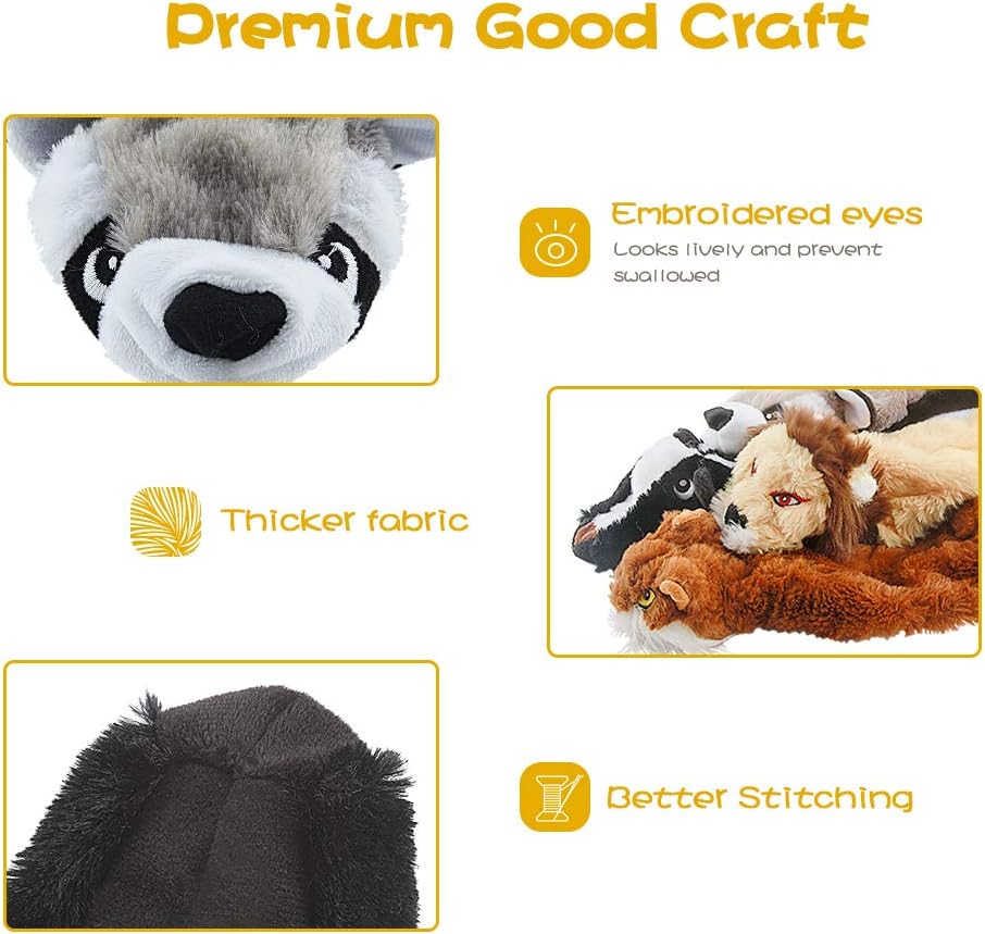Sustainable Squeak Dog Toys - Set of 5-Nora Luxe