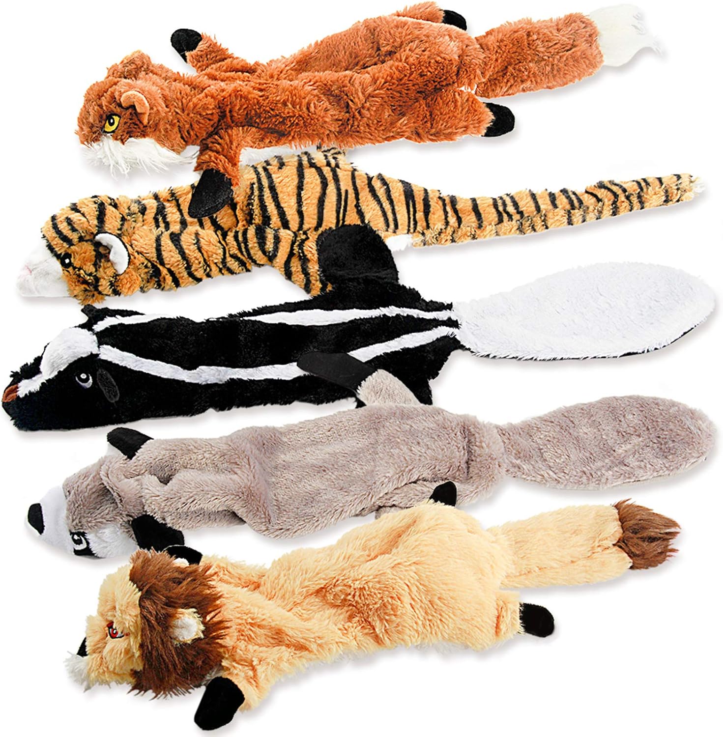 Eco Friendly Rubber Dog Toys - 5 Pack - Pexav