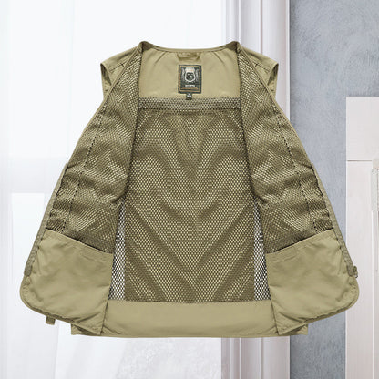 Sustainable Tactical Vest - ActionGuard-Khaki-S-Nora Luxe
