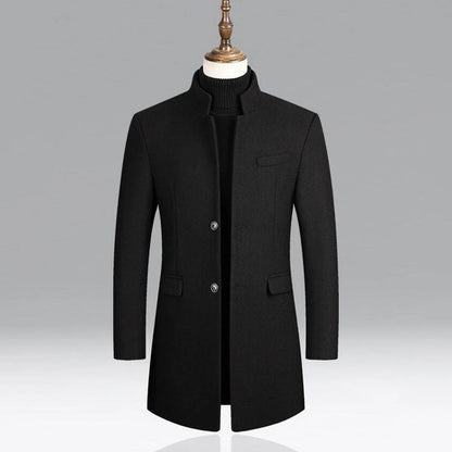 Men's Luxury Wool Traditional Overcoat Formal Wear