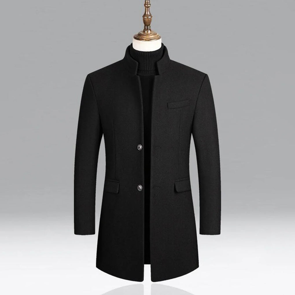 Men's Luxurious Wool Traditional Overcoat