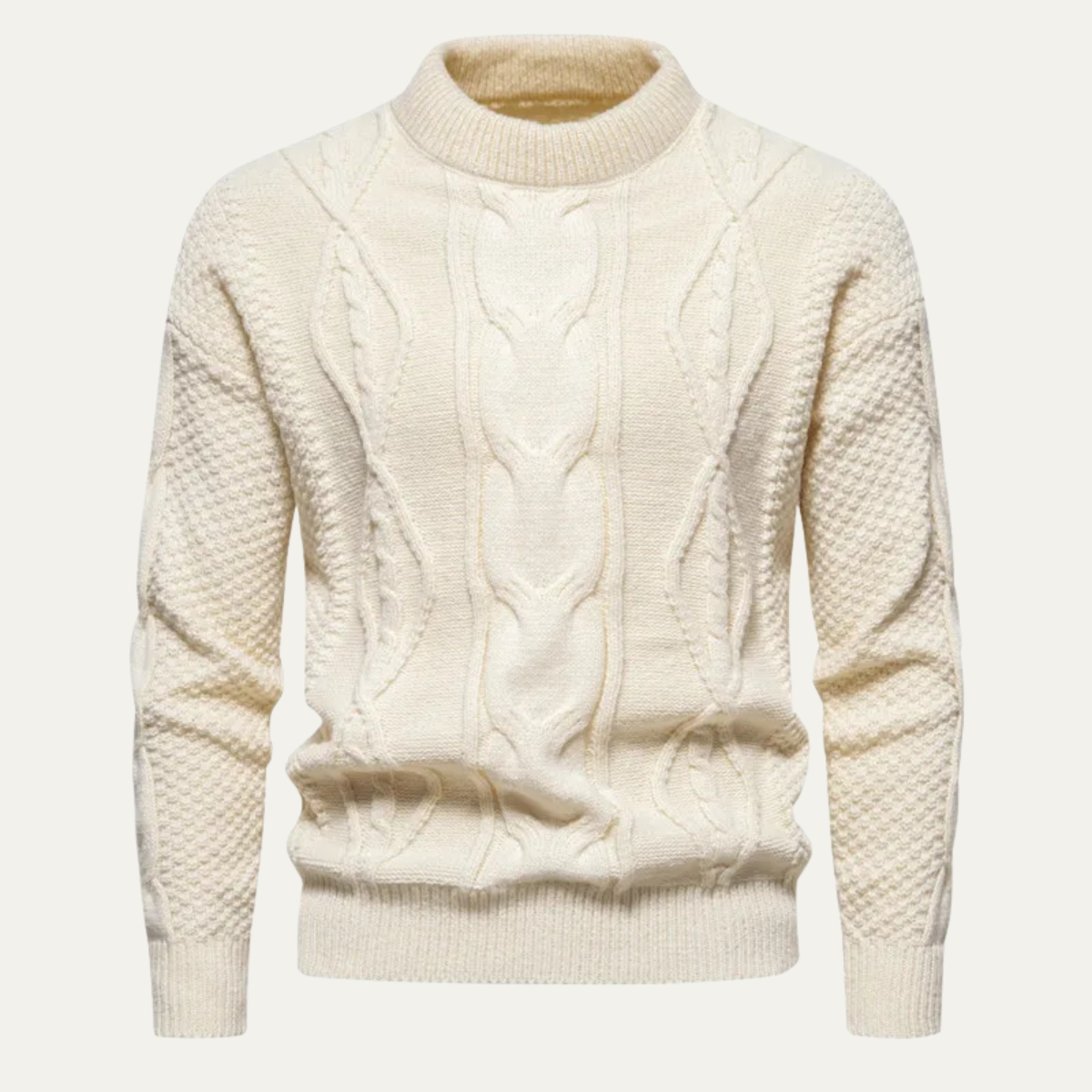 Cozy Men's Crew Neck Winter Knit Sweater - Nocini